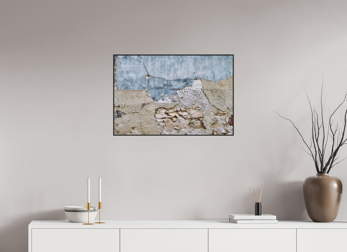 75 x 50 cm, Foto-Druck auf Alu-Dibond, ArtBox aus Aluminium, Schwarz 21 Spuren der Zeit 01 Patina