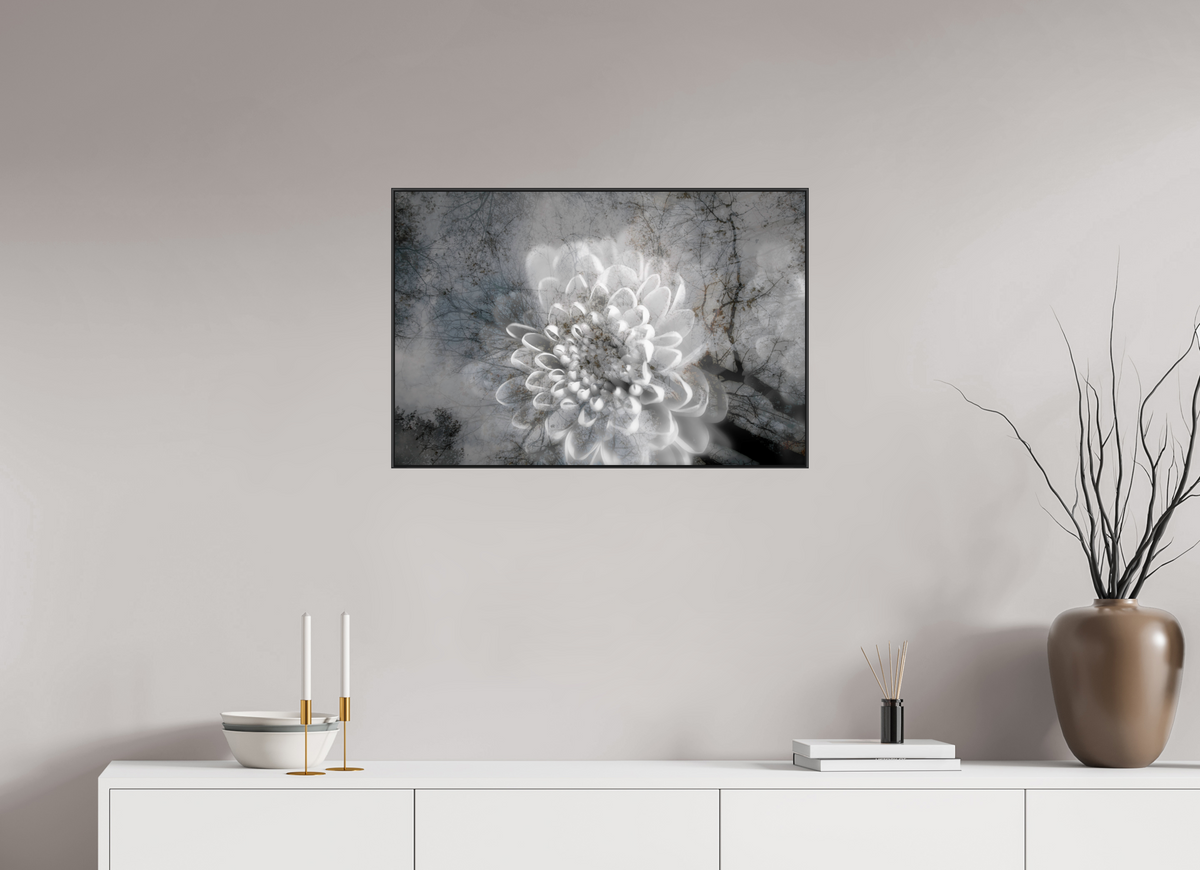 75 x 50 cm, Foto-Abzug hinter Acrylglass Glänzend, ArtBox aus Aluminium (Schwarz) 11b Durchscheinende Erinnerung