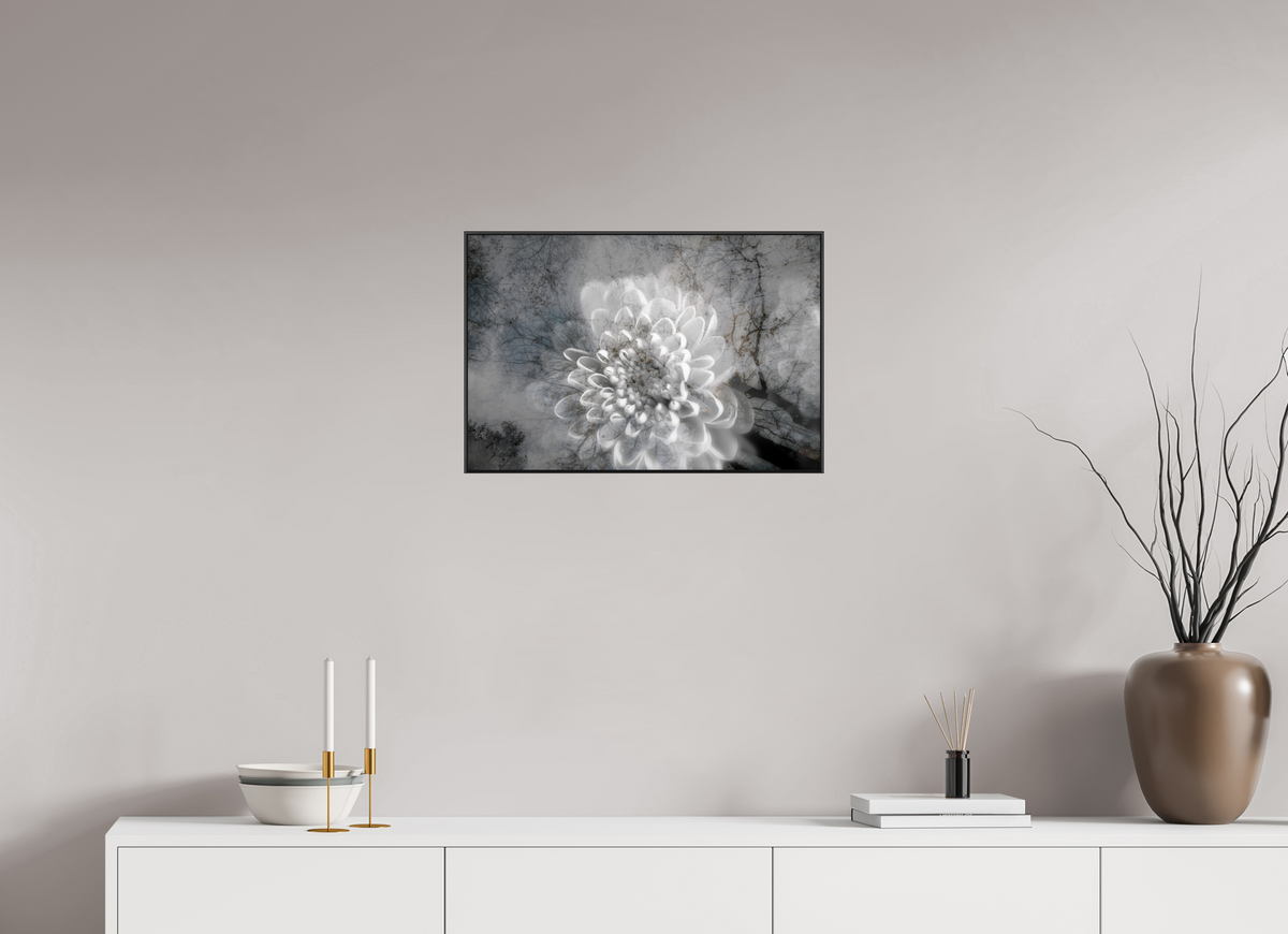 60 x 40 cm, Foto-Abzug hinter Acrylglass Glänzend, ArtBox aus Aluminium (Schwarz) 11b Durchscheinende Erinnerung