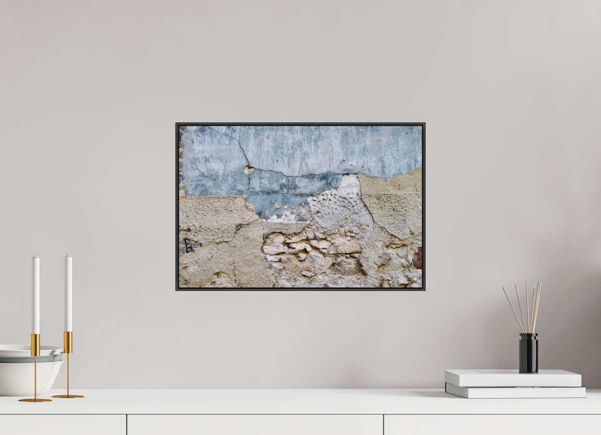 45 x 30 cm, Foto-Druck auf Alu-Dibond, ArtBox aus Aluminium, Schwarz 21 Spuren der Zeit 01 Patina