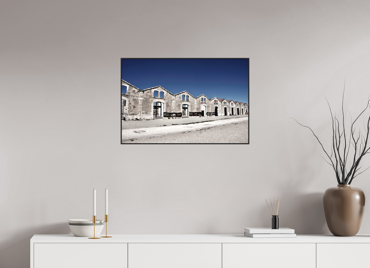 75 x 50 cm, Foto-Druck auf Alu-Dibond, ArtBox aus Aluminium, Schwarz 25 Lost_Places 01