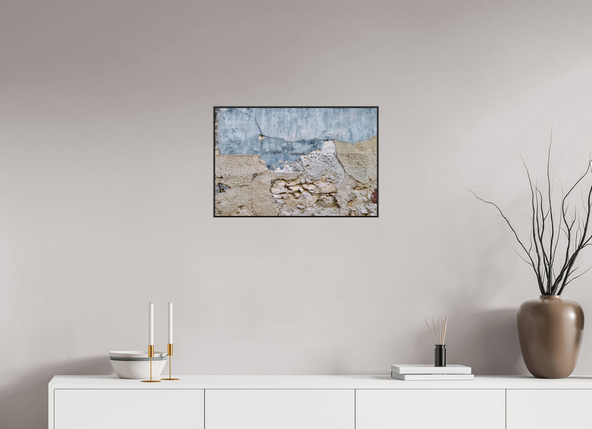60 x 40 cm, Foto-Druck auf Alu-Dibond, ArtBox aus Aluminium, Schwarz 21 Spuren der Zeit 01 Patina