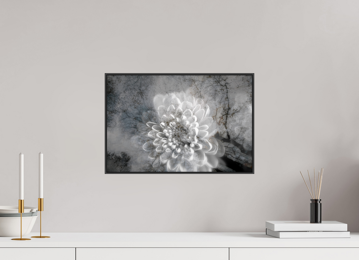 45 x 30 cm, Foto-Abzug hinter Acrylglass Glänzend, ArtBox aus Aluminium (Schwarz) 11b Durchscheinende Erinnerung