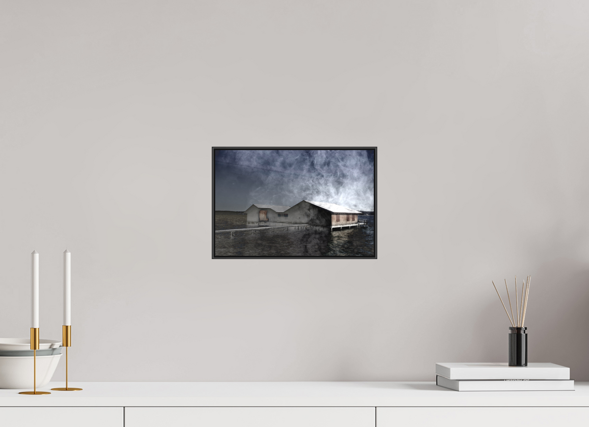 30 x 20 cm, Foto-Druck auf Alu-Dibond, ArtBox aus Aluminium, 25 mm Profiltiefe, Schwarz 30 Überlagerte Stille