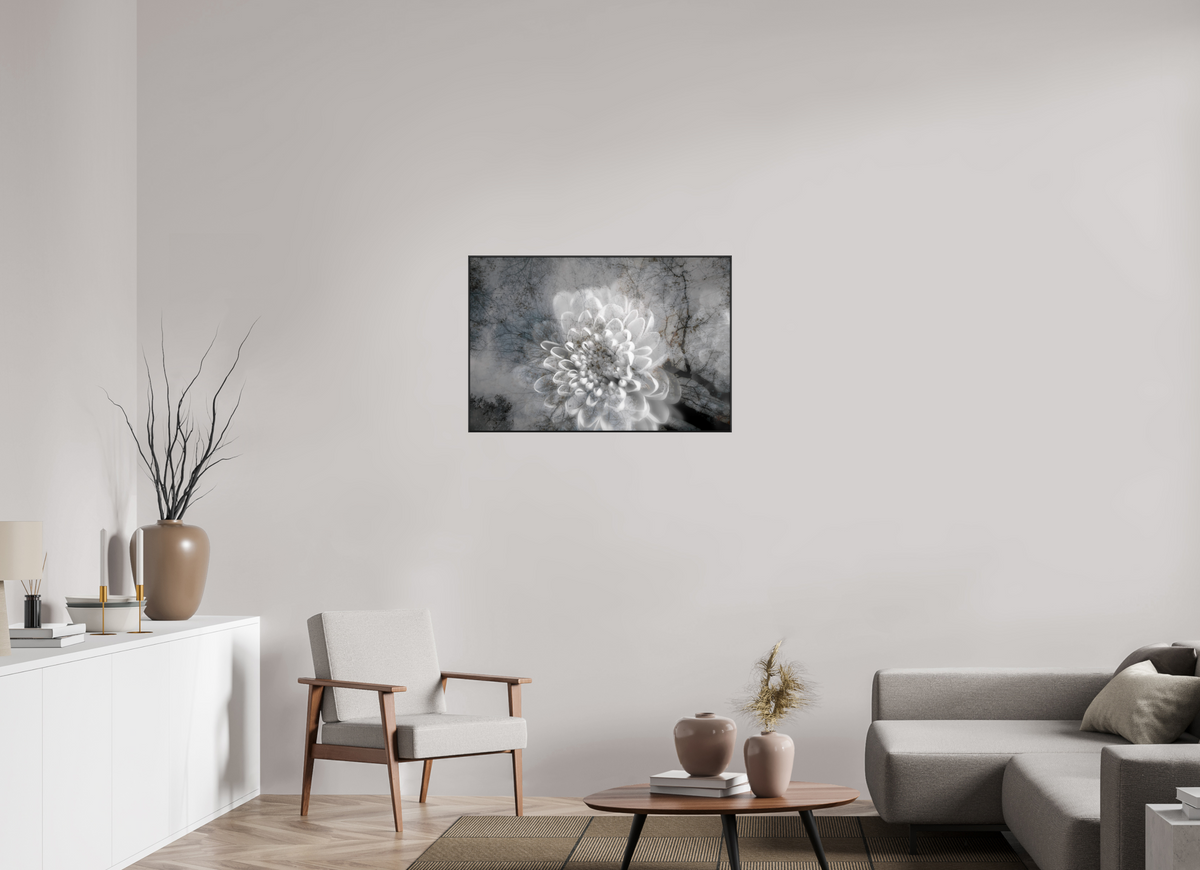 90 x 60 cm, Foto-Abzug hinter Acrylglass Glänzend, ArtBox aus Aluminium (Schwarz) 11b Durchscheinende Erinnerung