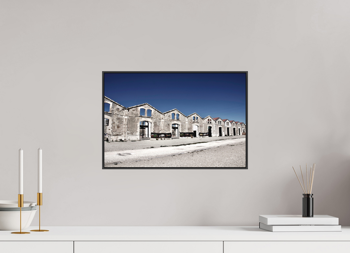 45 x 30 cm, Foto-Druck auf Alu-Dibond, ArtBox aus Aluminium, Schwarz 25 Lost_Places 01
