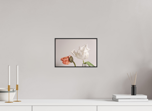30 x 20 cm, Foto-Abzug hinter Acrylglass, glänzend, ArtBox aus Aluminium (Schwarz) 05 Begegnung